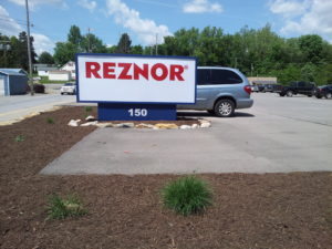 Example of one of our illuminated signs in Mercer PA