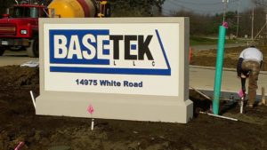 Example of one of our Foam Fabricated Monument signs